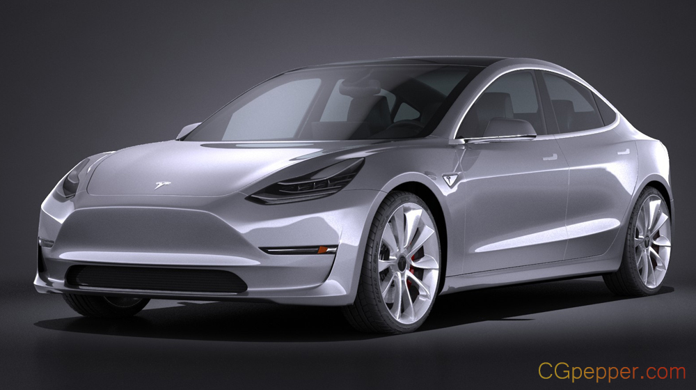 特斯拉 3 2018模型_Tesla Model 3 2018