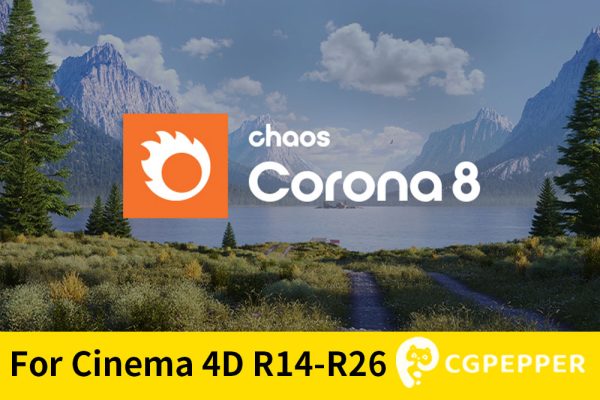 C4D实时交互渲染器 Corona Renderer 8 Hotfix 1 for Cinema 4D R14-R26 Win中文汉化破解版 + 预设库