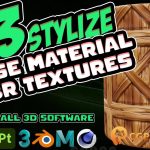 墙面金属地面木头冰块风格化贴图材质预设 ArtStation – 63 Stylized Base Material +PBR Texture