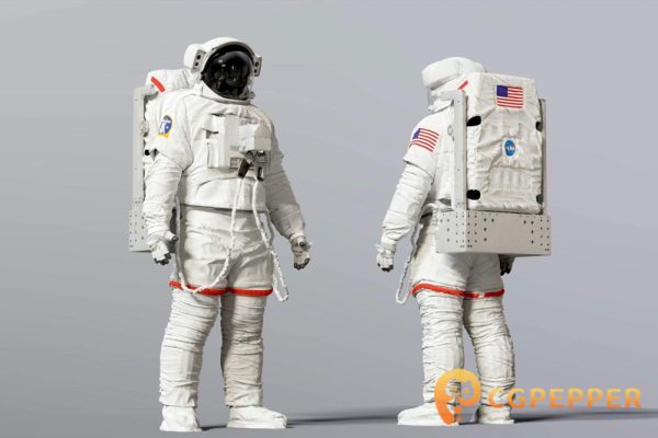 NASA 太空服太空宇航员3D模型—EMU NASA Space Suit 3D Model