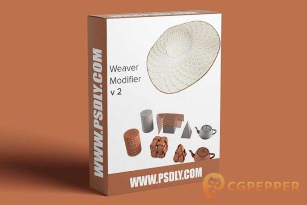 3DS MAX编织纹理插件 Weaver Modifier v2.3 for 3ds max 2018-2023