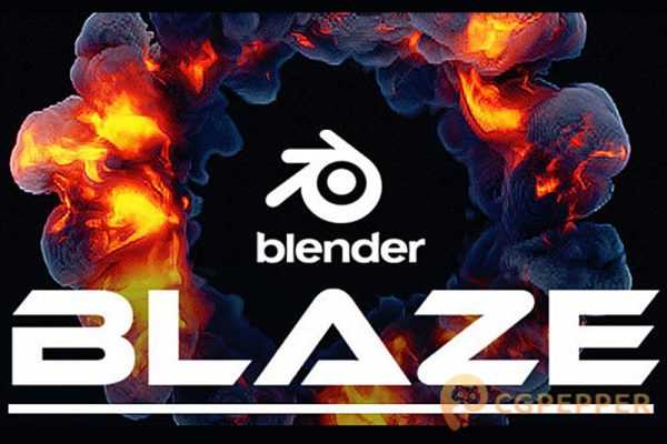 Blender火焰烟雾特效插件 Blender Market – Blaze V3.0