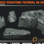 ZBrush石头雕刻建模教程 Artstation – Mastering Rock Sculpting Tutorial in Zbrush