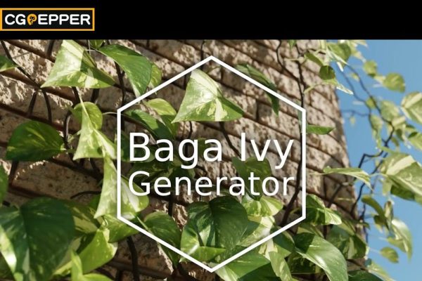 Blender爬山虎常春藤生成插件 Baga Ivy Generator V1.0.3