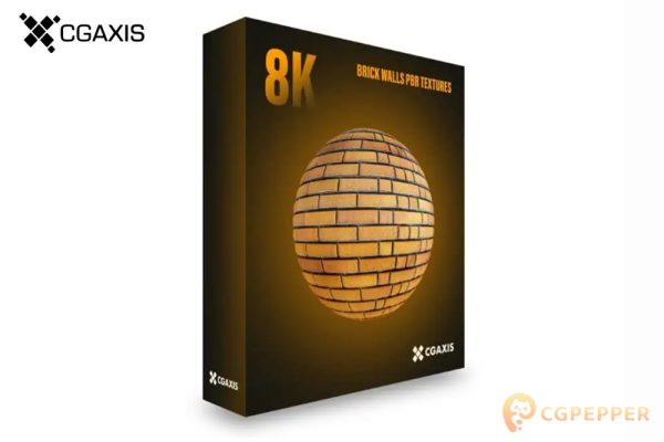 高清8KPBR砖墙纹理贴图-CGAxis Brick Walls PBR Textures – Collection Volume 17