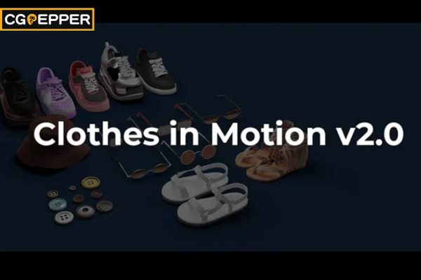 Blender衣服布料模拟插件 Clothes in Motion v2.0.1 + 模型预设库 + 使用教程