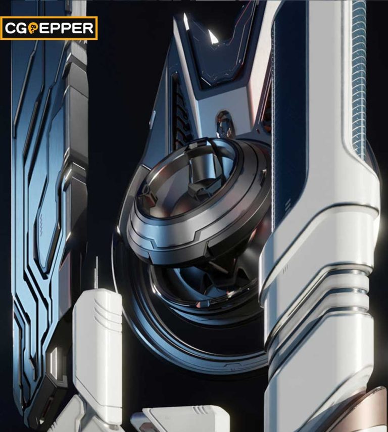 未来超时尚科幻建筑3D模型 Asset Smash – Micro-Kit: Sci-Fi (Blender/FBX/OBJ格式) – ...