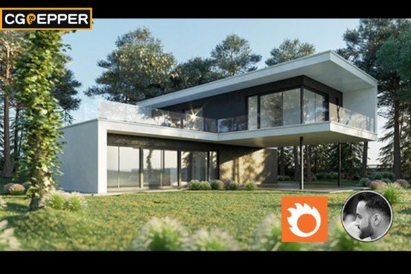 3ds max Corona 私人别墅建模渲染教程- 3ds max Corona render Creating Private Villa