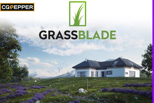 草杂草田野草地草坪插件-Grassblade